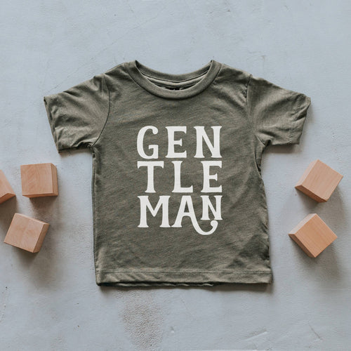 Olive Gentleman Kids Tee