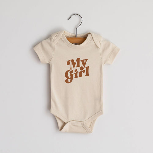 My Girl Neutral Organic Baby Bodysuit