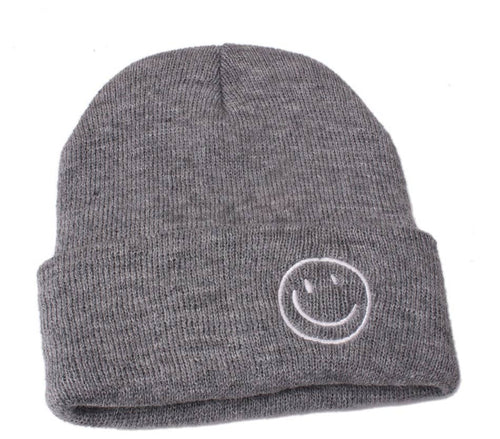 Kids Neutral Beanie in Gray