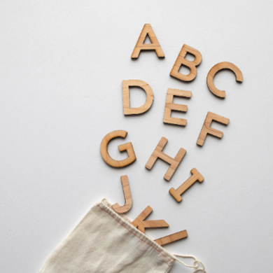 Wooden Alphabet Set in Maple