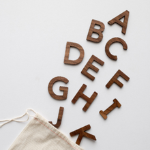 Load image into Gallery viewer, Wooden Alphabet Set in Walnut