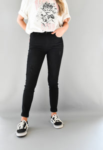 Kool Girl Distressed Skinny Jeans