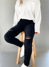 Load image into Gallery viewer, Kool Girl Distressed Skinny Jeans